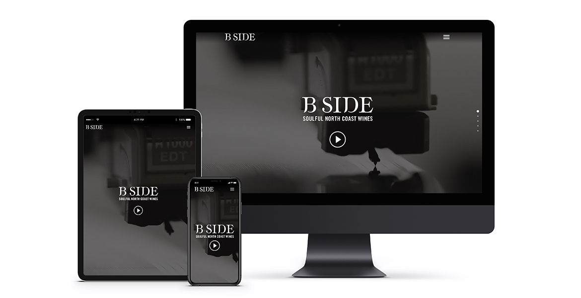 B Side Wines website