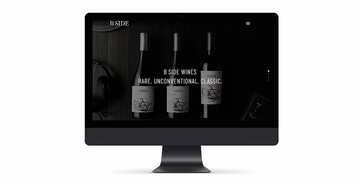 B Side Wines website