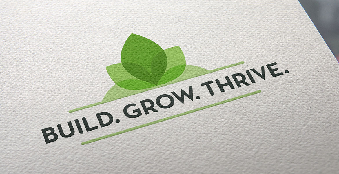 One color logo for Build Grow Thrive