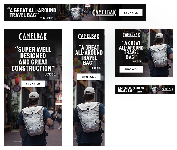 CamelBak ATP packs display ads