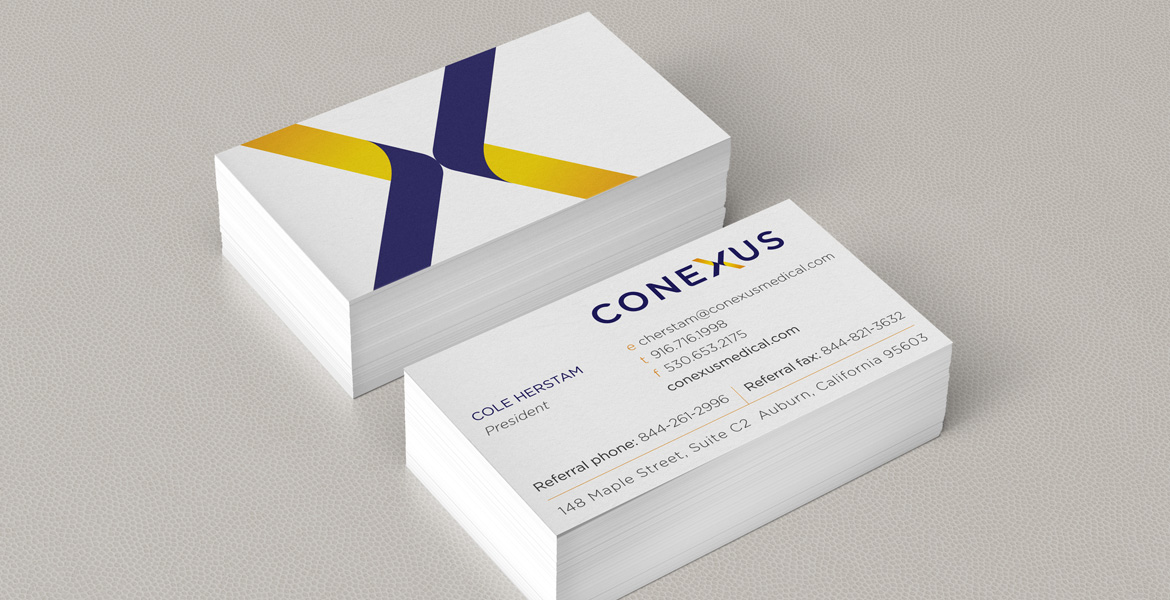 Business cards for Conexus Medical