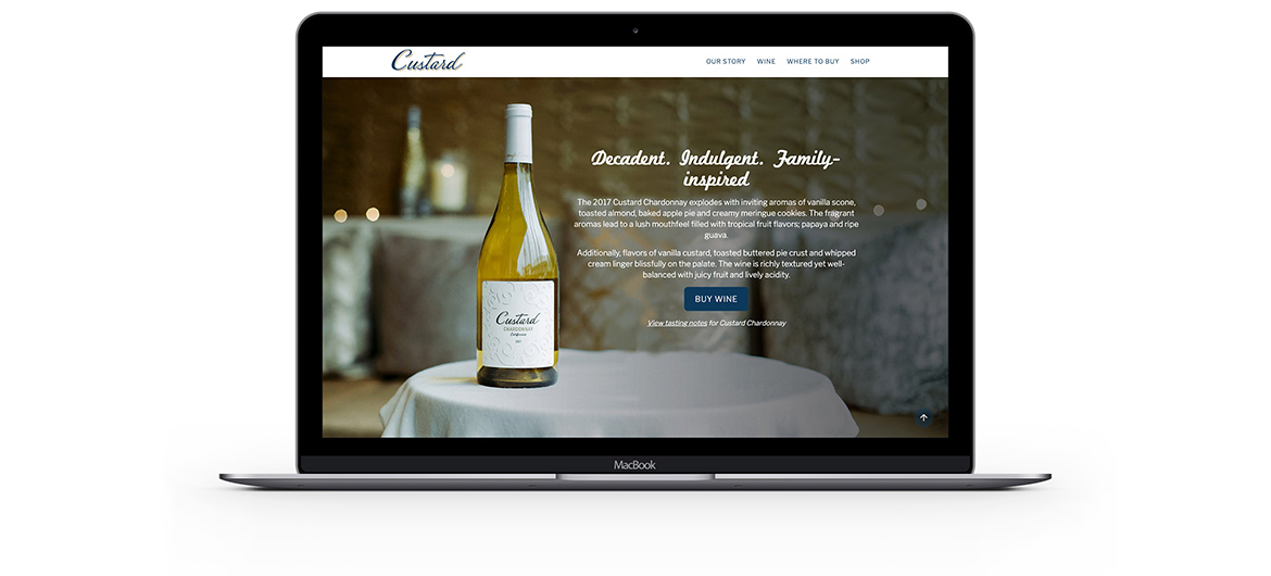 Custard Wines Product page