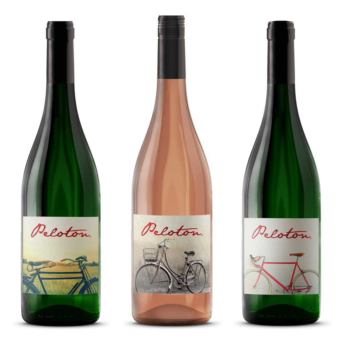 white wine labels for Peloton Cellars