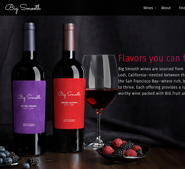 Big Smooth Wines website