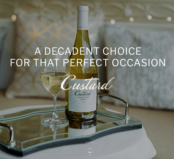 Custard Wines website