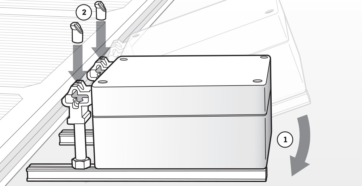 Closeup of technicall illustration for Zep Solar