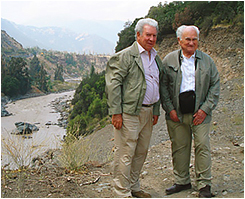 William Fèvre with Victor Pino in Chile