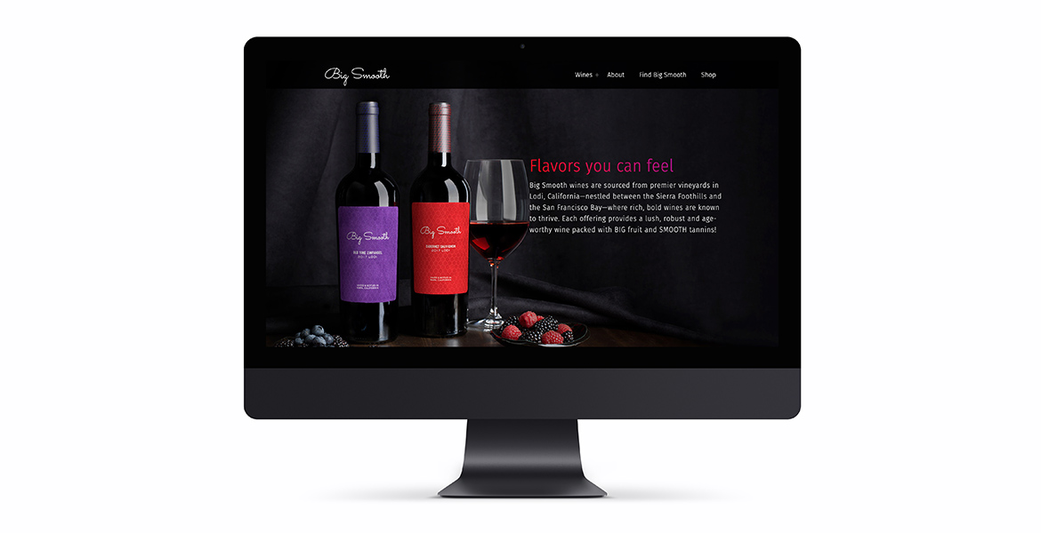 Big Smooth Wines responsive website