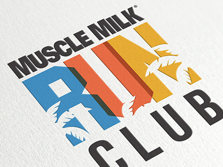 Muscle Milk Run Clob identity